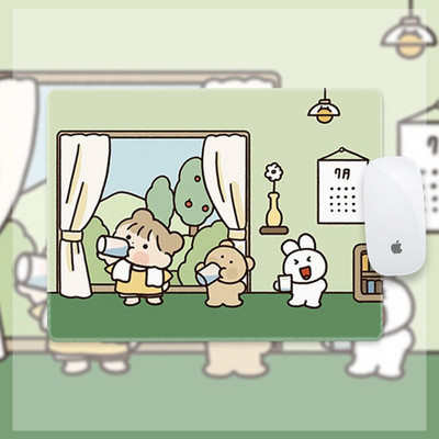 Mergaitės pelės kilimėlis mielas animacinis filmas studento stalo kilimėlis mergaitės riešo apsauga pagal užsakymą kompiuterio klaviatūros kilimėlis paauglių mergaičių miegamasis