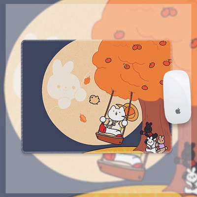 Mergaitės pelės kilimėlis mielas animacinis filmas studento stalo kilimėlis mergaitės riešo apsauga pagal užsakymą kompiuterio klaviatūros kilimėlis paauglių mergaičių miegamasis