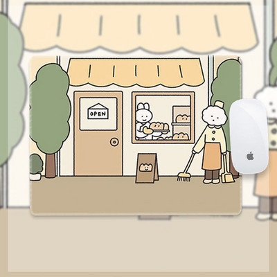 Mergaitės pelės kilimėlis mielas animacinis filmas studento stalo kilimėlis mergaitės riešo apsauga pagal užsakymą kompiuterio klaviatūros kilimėlis paauglių mergaičių miegamasis