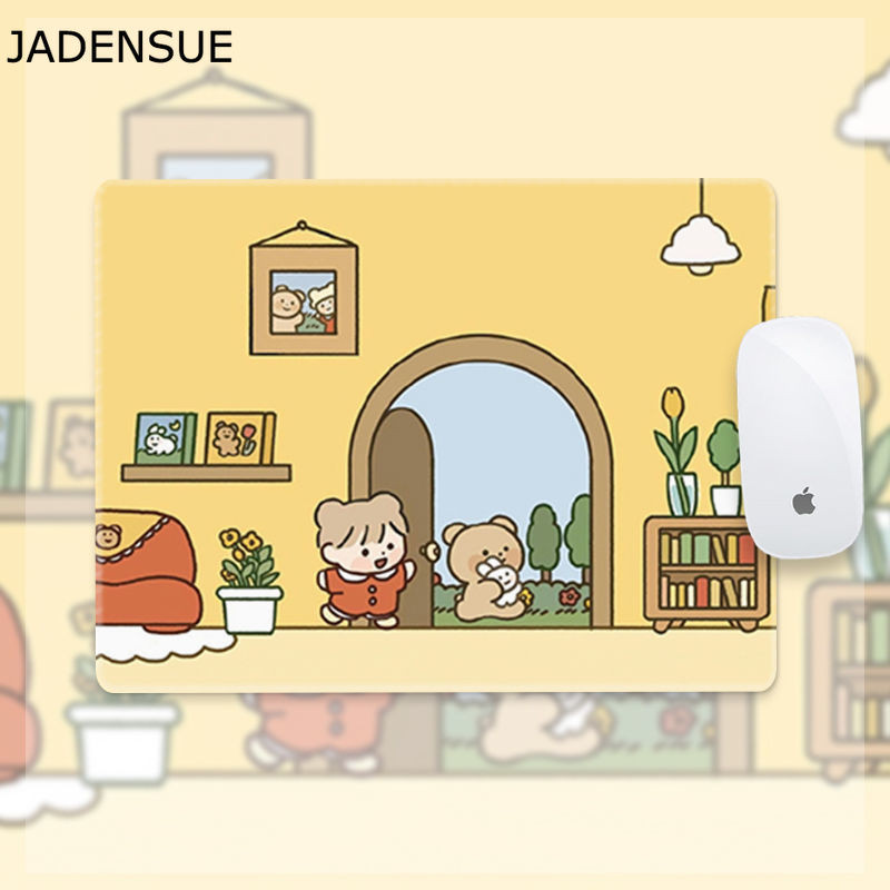 Mergaitės pelės kilimėlis mielas animacinis filmas studento stalo kilimėlis mergaitės riešo apsauga pagal užsakymą kompiuterio klaviatūros kilimėlis paauglių mergaičių miegamasis