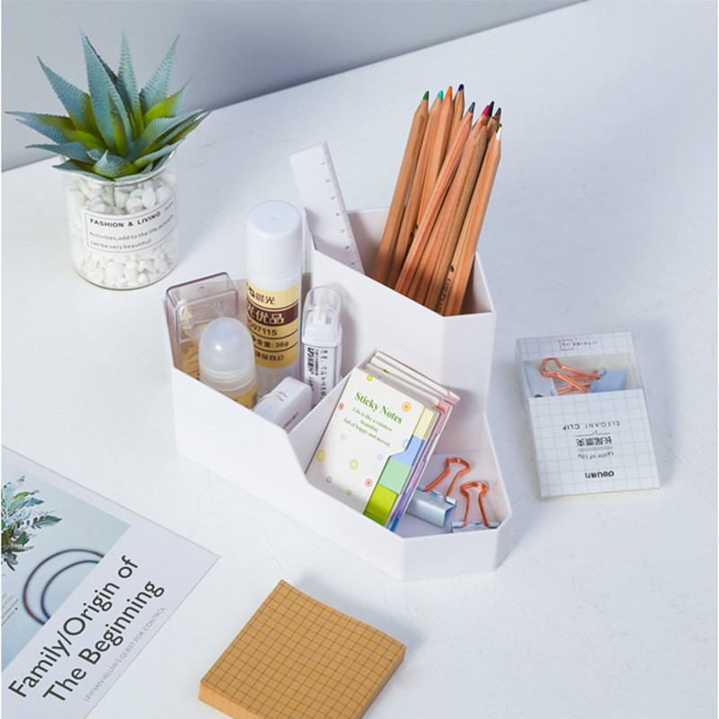 3 sloja Stolna kutna stacionarna kutija za pohranu ABS držač za olovke Pernica Stolni organizator Studentski pribor Uredski pribor
