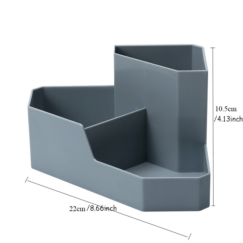 3 sloja Stolna kutna stacionarna kutija za pohranu ABS držač za olovke Pernica Stolni organizator Studentski pribor Uredski pribor