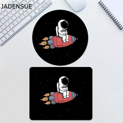Okrugla slatka podloga za miš Kawaii Deskpad Airman Starry Sky Podloga za miš za prijenosno računalo Vodootporna tipkovnica za gaming računalo Protuklizne podloge za stol