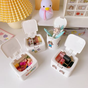 Sharkbang New Arrival ABS Mini Desktop Organizer Storage Box Μακιγιάζ Σχολικό Αξεσουάρ γραφείου Χαρτικά