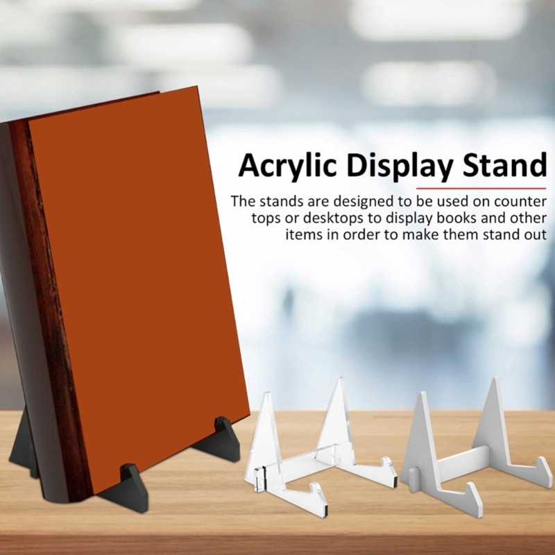 Akrüülist raamatuvitriin, läbipaistev kronstein, majapidamiskaunistused Piltide fotoõpiku aluse kaunistamiseks