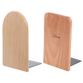 Nature Wooden Desktop Organizer Desktop Office Home Könyvtartók Csúszásgátló könyv véget ér