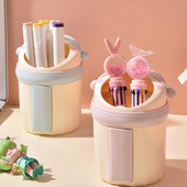 Găleată pentru stilou Ecologic Operare simplă Suprafață netedă În formă de fată drăguță Marcator de creion Cutie de depozitare pentru creion Depozitare cupe