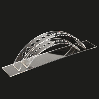 Suport pentru stilou din acril transparent Suport de afișare pentru stilou cu 12 sloturi pentru unghii/machiaj/perie de artă Suport organizator pentru studiouri de artă de birou