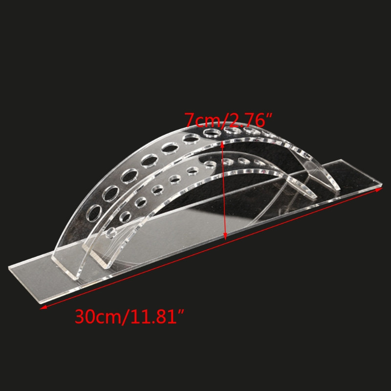 Suport pentru stilou din acril transparent Suport de afișare pentru stilou cu 12 sloturi pentru unghii/machiaj/perie de artă Suport organizator pentru studiouri de artă de birou