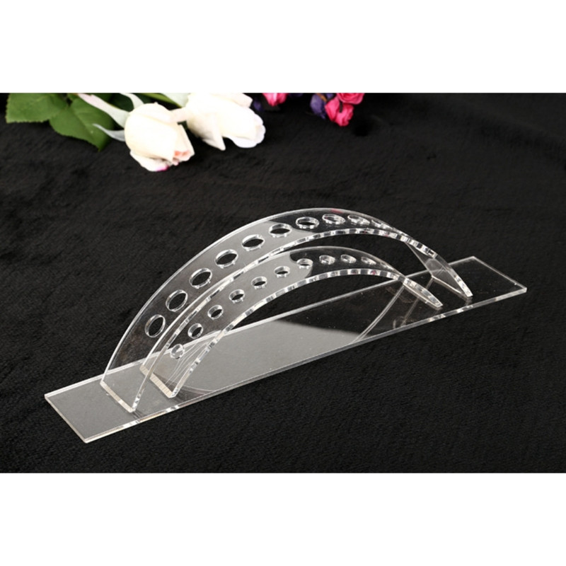Suport pentru stilou din acril transparent Suport de afișare pentru stilou cu 12 sloturi pentru unghii/machiaj/perie de artă Suport organizator pentru studiouri de artă de birou