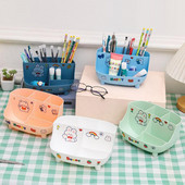 1 set držača za olovke, 6 rešetki, vodootporan, otporan na prašinu, otporan na deformacije, jak nosiv zaobljeni uglovi, stolna olovka za dom