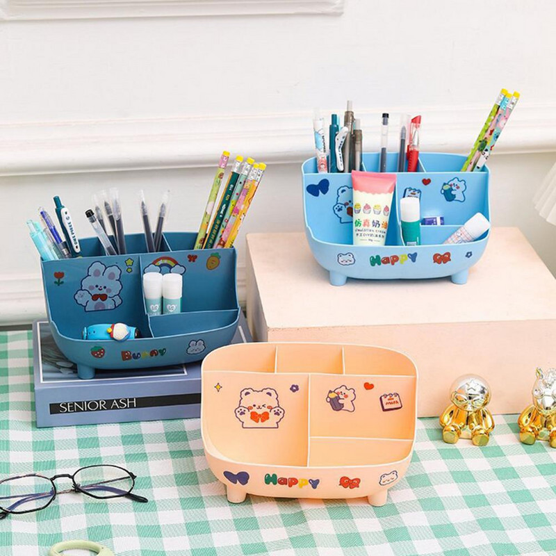 1 set držača za olovke, 6 rešetki, vodootporan, otporan na prašinu, otporan na deformacije, jak nosiv zaobljeni uglovi, stolna olovka za dom