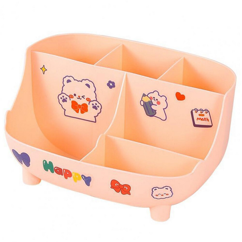 1 set držača za olovke, 6 rešetki, vodootporan, otporan na prašinu, otporan na deformacije, jak nosiv zaobljeni uglovi, stolna olovka za dom