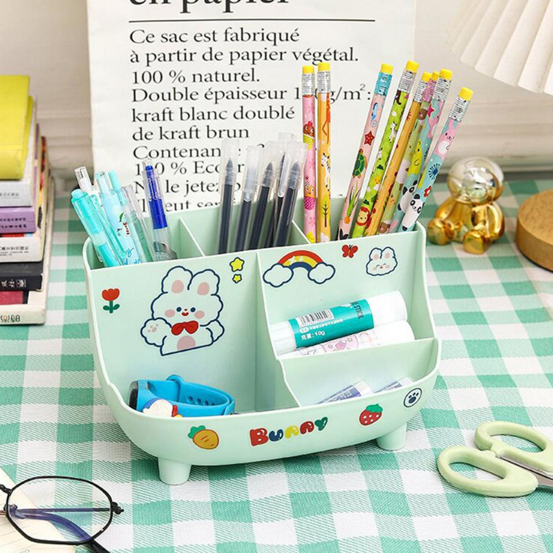 1 set držača za olovke, 6 rešetki, vodootporan, otporan na prašinu, otporan na deformacije, jak nosiv zaobljeni uglovi, stolna olovka za dom