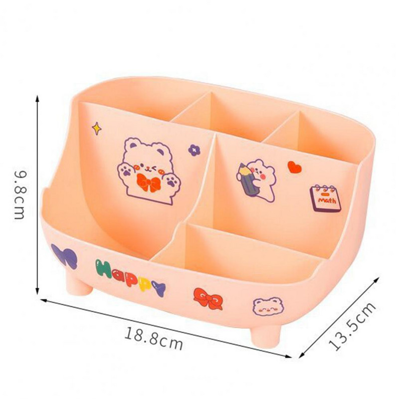 1 set držača za olovke, 6 rešetki, vodootporan, otporan na prašinu, otporan na deformacije, jak nosiv zaobljeni uglovi, stolna olovka za dom