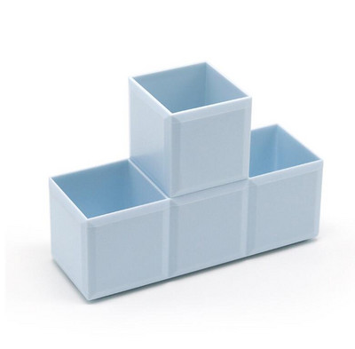 XRHYY Κουτί αποθήκευσης 3 διαμερισμάτων Fashion Desktop Αφαιρούμενο Fight Βάση θήκης στυλό μολυβοθήκης για Σχολικό Γραφείο Σπίτι