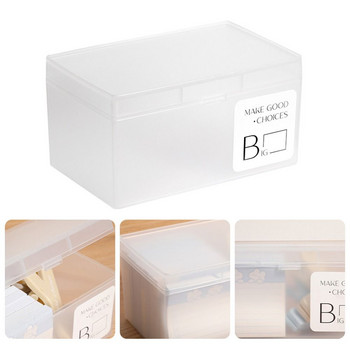 Настолна кутия за съхранение, калъф за моливи, матиран прозрачен калъф за канцеларски материали, офис консумативи