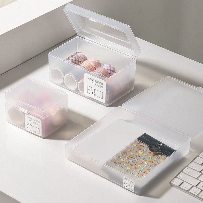 Kutija za pohranu stola Pernica Matirana prozirna kutija za pisaći pribor Uredski pribor za pisanje