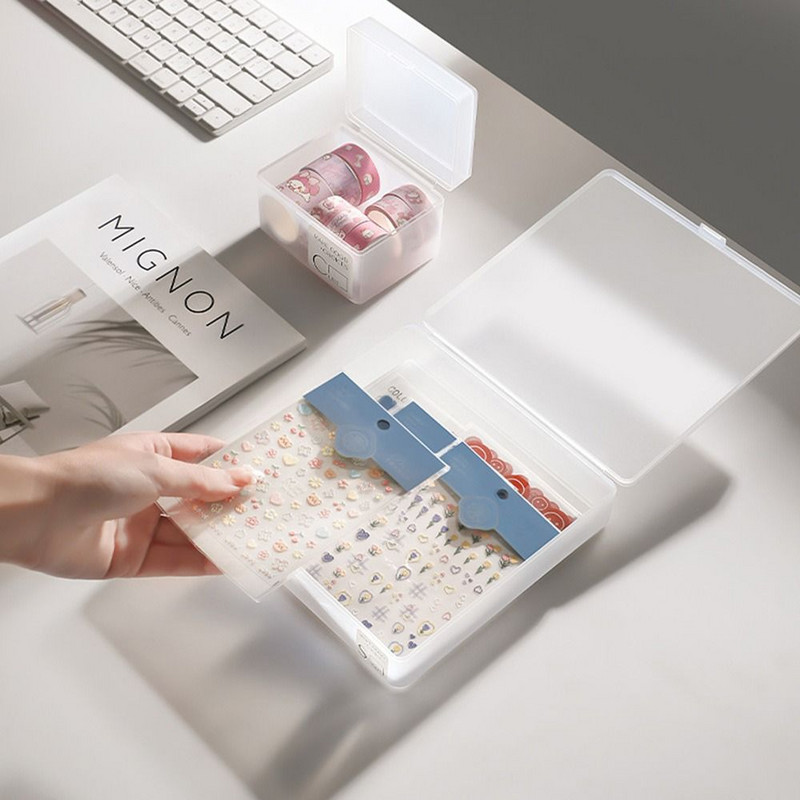 Kutija za pohranu stola Pernica Matirana prozirna kutija za pisaći pribor Uredski pribor za pisanje