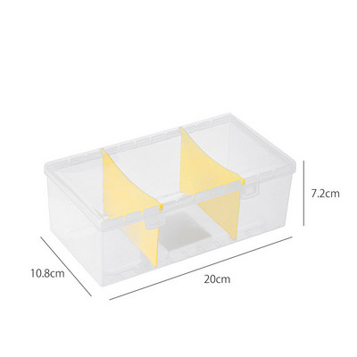 Sharkbang PP Kutija za pohranu Prozirni stolni organizator Veliki kapacitet Prilagodba Razglednice Naljepnice Kutija Držač potpaketa Pribor