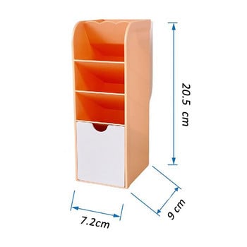 Многофункционален държач за писалка с голям капацитет, мини чекмеджета, органайзер, бюро за грим, държач за суета, офис, домашна колекция