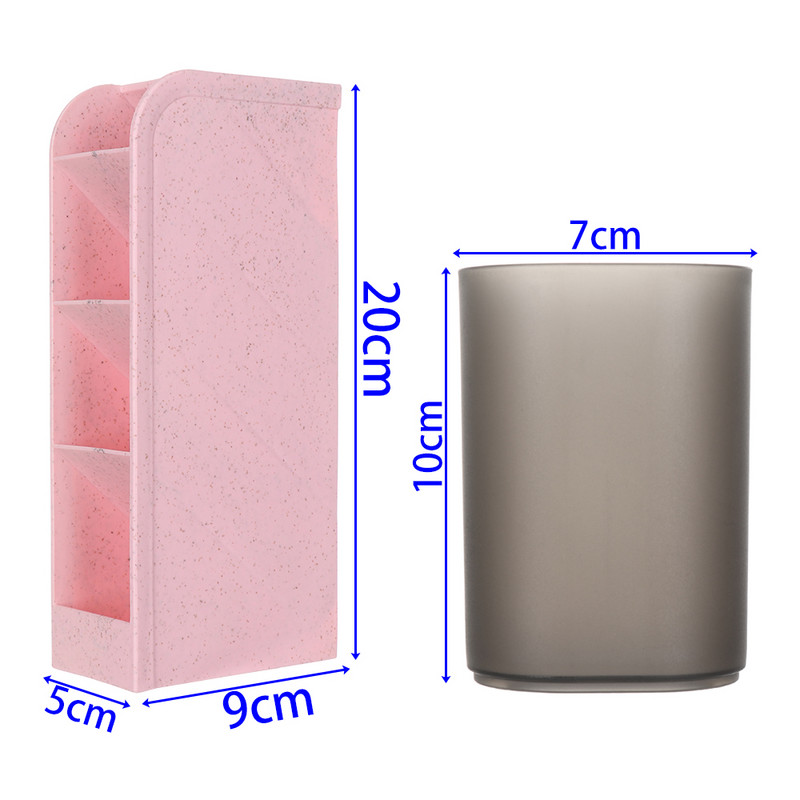 Multifunktsionaalne 4 restiga lauaarvuti hoiukast kosmeetikatoodete hoiustamise alamrestiga pliiatsiümbris meigikorraldaja lauahoidik