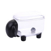 Prozirna kutija za pohranu u obliku ljupke ovce, plastični štapić s vatom, organizator uredskog pribora, ukras za radnu površinu