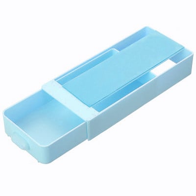 Naujas karštas lipnus rašomasis pieštuko dėklas Patvarus plastikinis laikymo stalas tvarkingas ir tvarkingas parduotuvėje išsibarsčiusių raštinės reikmenų skaičiuotuvas