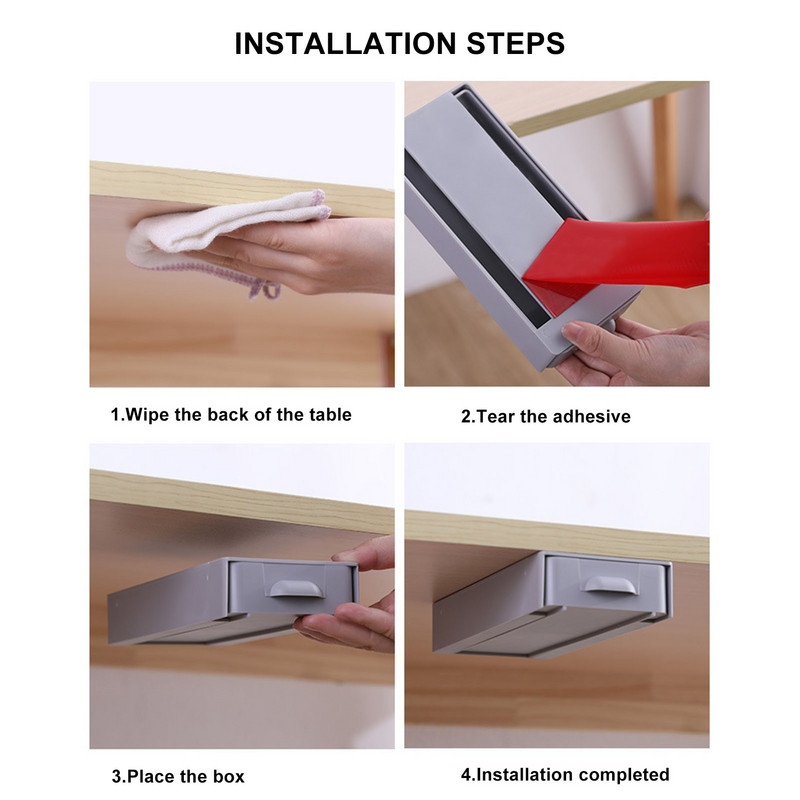 Naujas karštas lipnus rašomasis pieštuko dėklas Patvarus plastikinis laikymo stalas tvarkingas ir tvarkingas parduotuvėje išsibarsčiusių raštinės reikmenų skaičiuotuvas