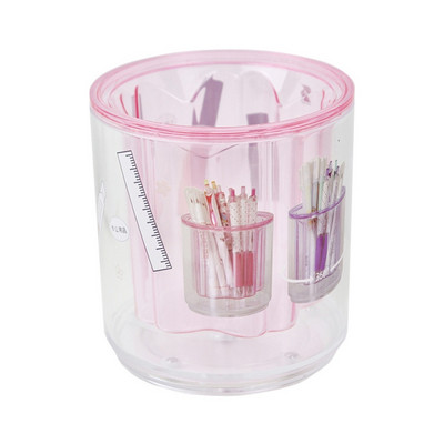 Višenamjenski stolni držač za olovke Plastično kućište Rotirajući stolni organizator za 360°