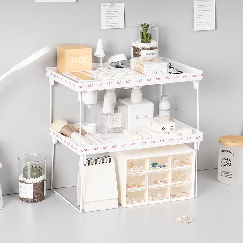 2023 Nový skladací kovový stolový organizér Kawaii, úložný stojan s 1 ks DIY dekoratívnych školských písacích potrieb zadarmo