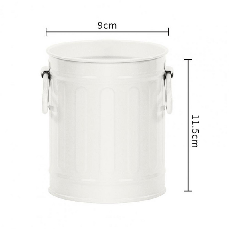 Suport creion Organizator de birou multifuncțional de mare capacitate, stil american, vintage, Anul Nou, Găleată de depozitare pentru pensule de machiaj de Crăciun