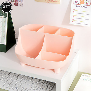 Creative Cute 6 Grid Desktop Rack Μεγάλης χωρητικότητας Πολυλειτουργικό Rack Storage Desktop Office Rack αποθήκευσης χαρτικών