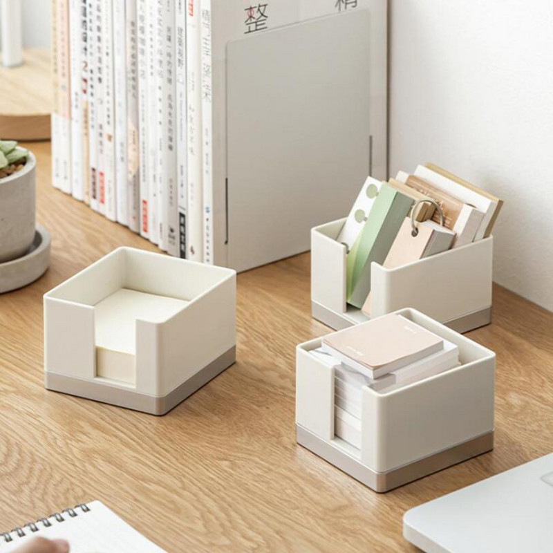 Modernus apvalių kraštų storesnis daugiafunkcis rašomasis stalas, lipnus užrašų dėžutė, mokyklinių reikmenų dėžutė, darbalaukio tvarkytuvė