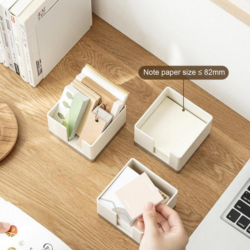 Modernus apvalių kraštų storesnis daugiafunkcis rašomasis stalas, lipnus užrašų dėžutė, mokyklinių reikmenų dėžutė, darbalaukio tvarkytuvė