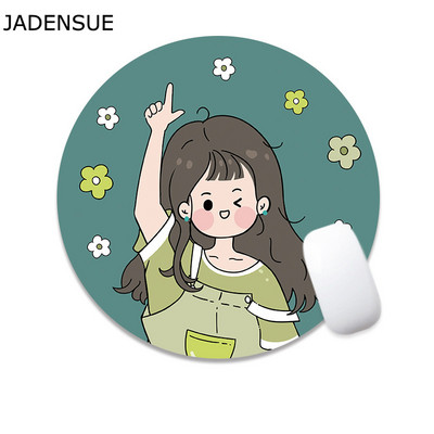 Podloga za miša Računalna tipkovnica Okrugla crtana Kawaii podloga za stol Slatka podloga za pisaći stol 22x22cm Laptop Podloga za miš Uredski dodaci