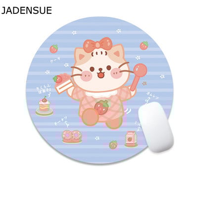 Podloga za miša Računalna tipkovnica Okrugla crtana Kawaii podloga za stol Slatka podloga za pisaći stol 22x22cm Laptop Podloga za miš Uredski dodaci