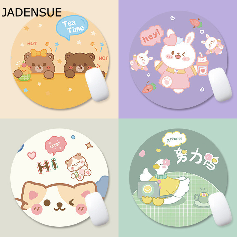 Podloga za miša Računalna tipkovnica Okrugla crtana Kawaii podloga za stol Slatka podloga za pisaći stol 22x22cm Laptop Podloga za miš Uredski dodaci