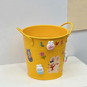 1kom/1 set držača za olovke, izdržljiva stolna kanta za pohranu, organizator za olovke s kompletom naljepnica, jednobojni držač četkica za šminku