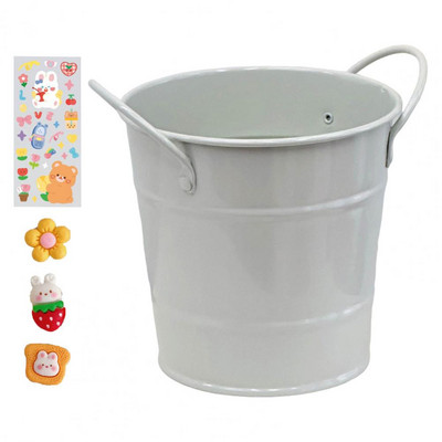 1kom/1 set držača za olovke, izdržljiva stolna kanta za pohranu, organizator za olovke s kompletom naljepnica, jednobojni držač četkica za šminku