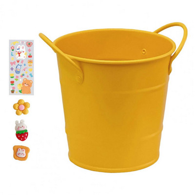 1kom/1 set držača za olovke, izdržljiva stolna kanta za pohranu, organizator za olovke s kompletom naljepnica, jednobojni držač četkica za šminku