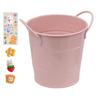 1kom/1 set držača za olovke, izdržljiva stolna kanta za pohranu, organizator za olovke s kompletom naljepnica, jednobojni držač četkica za šminku