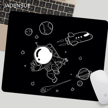 Ръчно рисувана планета космически астронавт Сладка подложка за мишка Малки шевове Персонализирани подложки за компютърно бюро Кръгла подложка за бюро Лаптоп Подложка за мишка