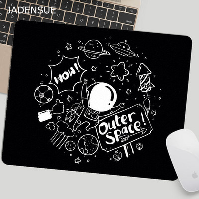 Ručno oslikana svemirska astronautska planeta Slatka podloga za miša Mala podloga za šavove po narudžbi Okrugla stolna podloga za prijenosno računalo i miš