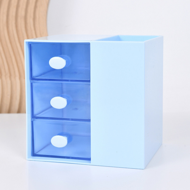 Cutie de depozitare transparentă pentru birou în stil Ins Tip sertar pentru papetărie student Suport stilou Birou Suport stilou multifuncțional Cutie organizatoare
