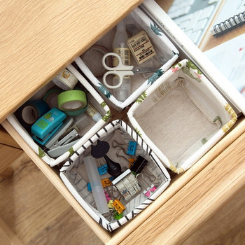 Държачи за химикалки за бюро, торбичка за съхранение на четки за грим, органайзер за настолен плот в домашен офис, съхранение на канцеларски материали за офис декор
