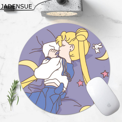 Kawaii Okrugla podloga za miš 22CM promjera Cartoon Gaming Deskpad Slatka podloga za stol Podloga za miš za prijenosno računalo Podloga za tipkovnicu računala