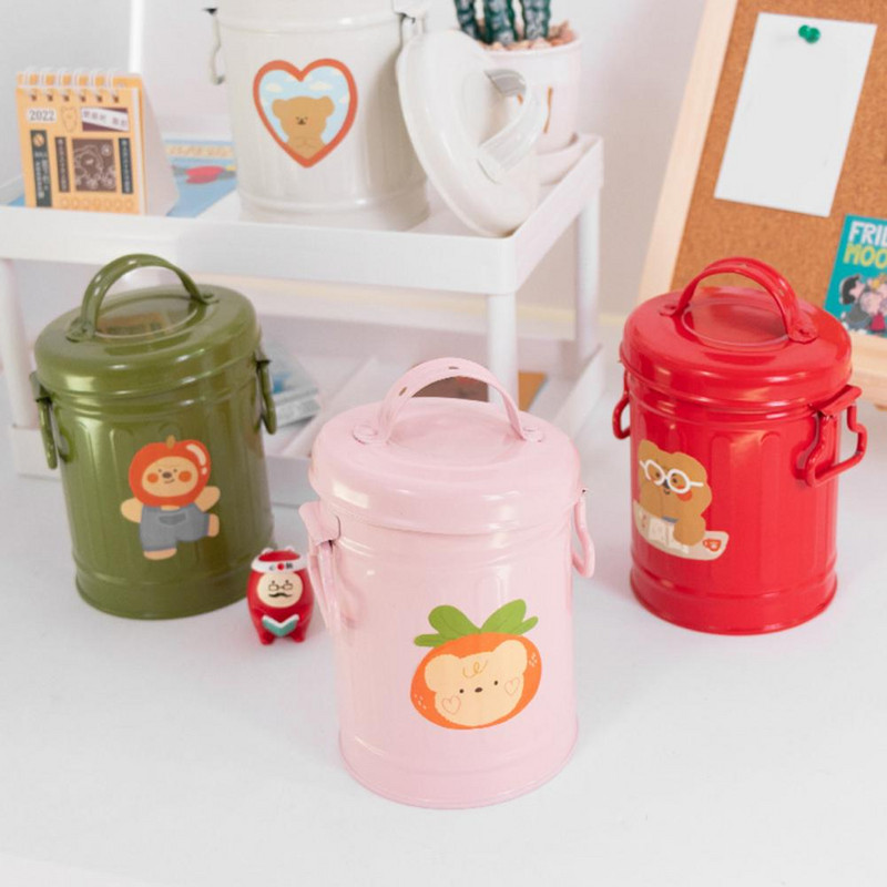 Spremnik za olovke velikog kapaciteta Slatki dizajn otvaranja Studentski željezni stol Olovka Držač četkica za šminku Uredski pribor