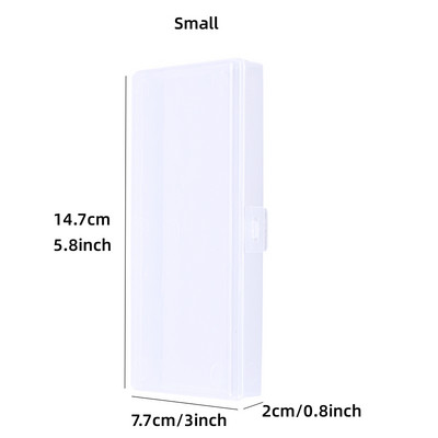 Mala/velika prozirna kutija za pohranu Organizator od PP plastičnog materijala za naljepnice Trake Olovke Uredski pribor Škola A7415