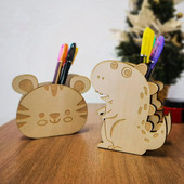 Držač za olovke Slatka kreativna gumica Rule Držač za pisaći pribor Organizator za olovke velikog kapaciteta bez ogrebotina